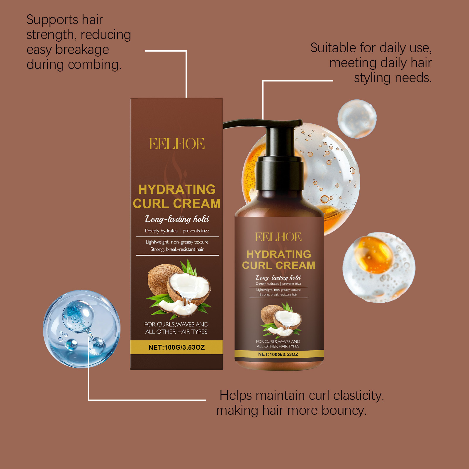 Curl Styling Cream for Wavy an - Hair Care Natur review and price