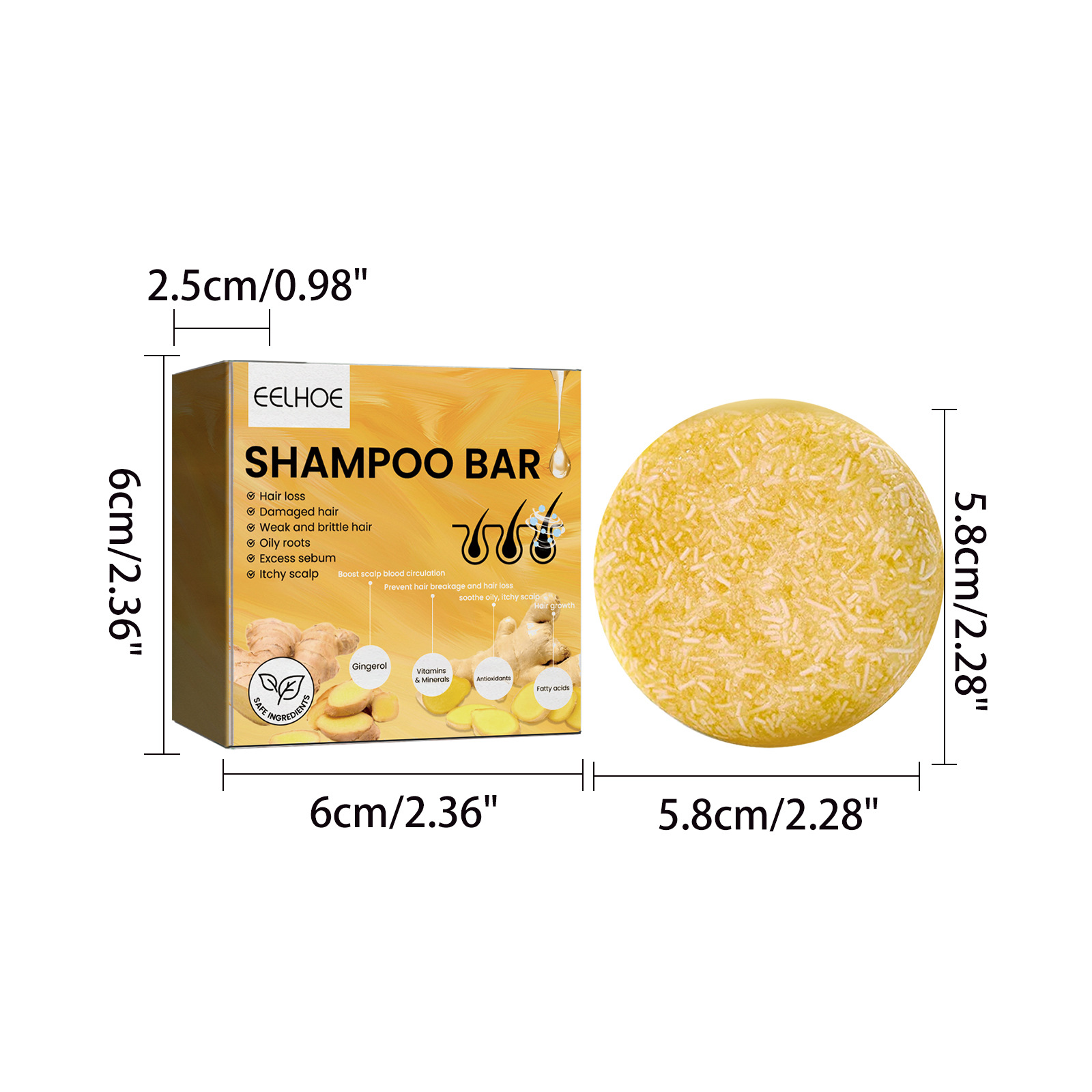 Natural Ginger Hair Shampoo Ba - Hair Care Natur review and price