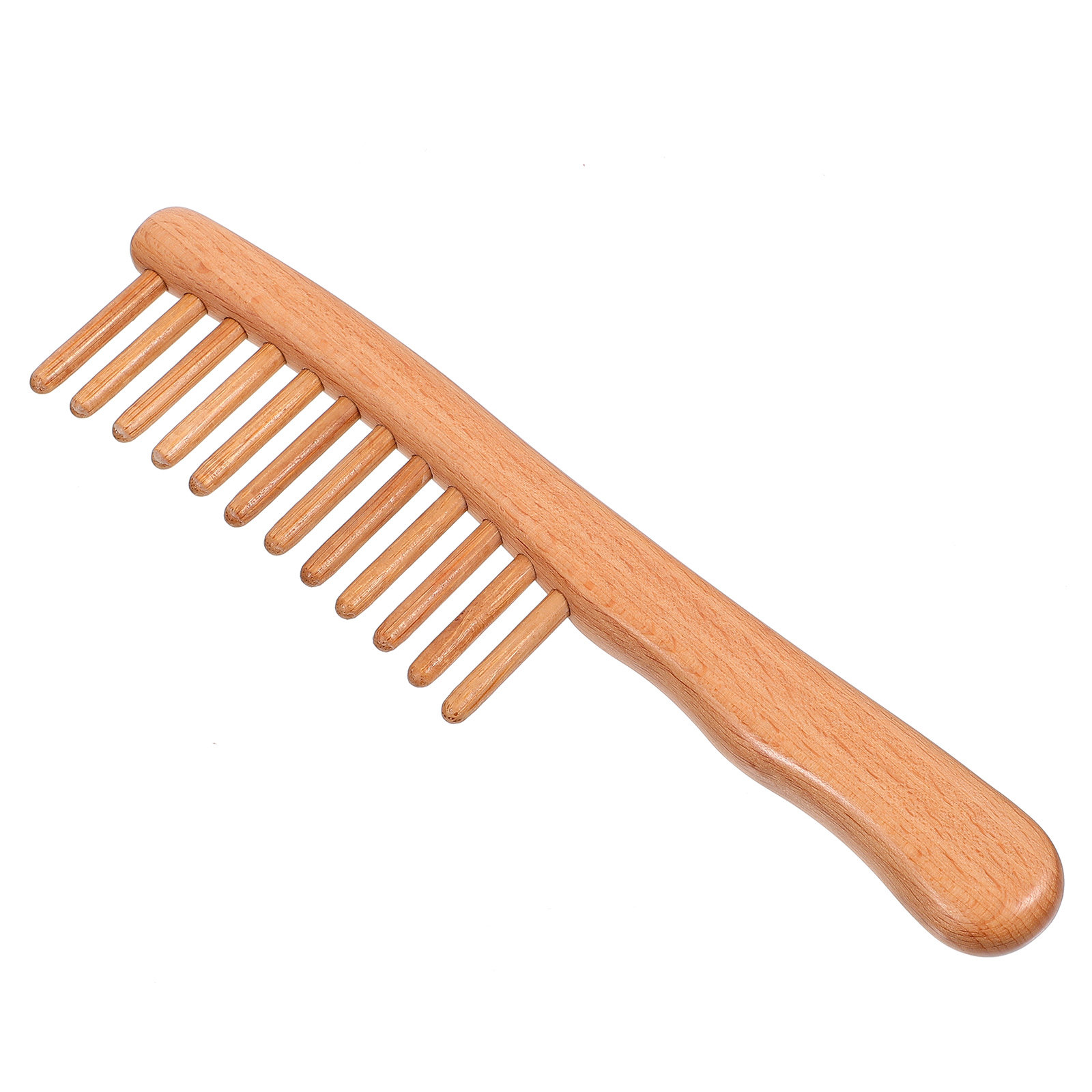 1Pcs Polished Natural Wood Mas - Hair Care Natur review and price