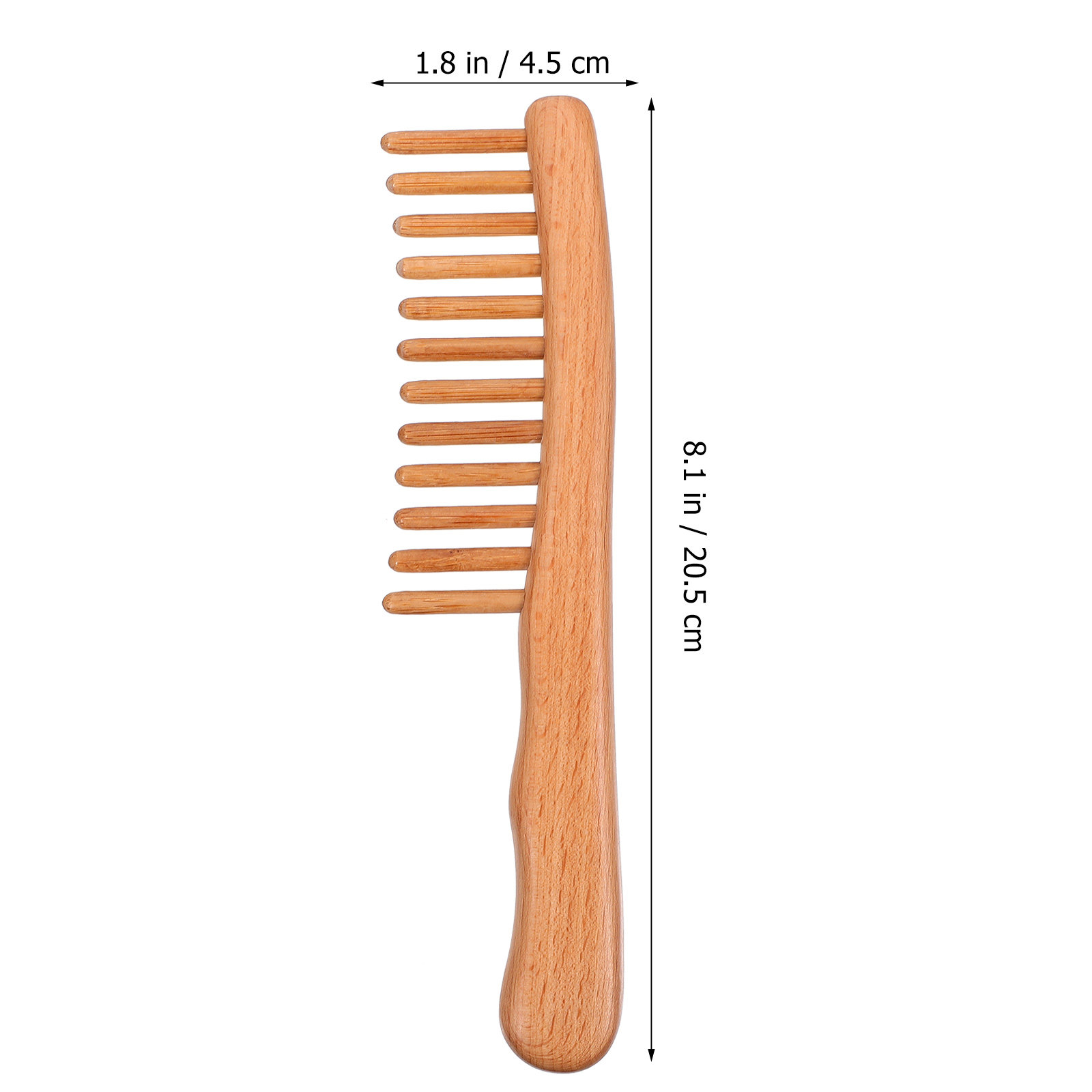 1Pcs Polished Natural Wood Mas - Hair Care Natur review and price