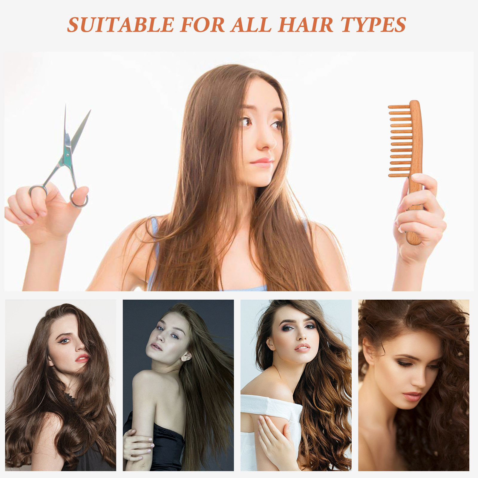 1Pcs Polished Natural Wood Mas - Hair Care Natur review and price